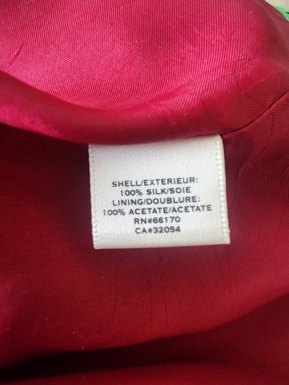 Moulinette Soeurs Akebia Floral Tiered Ruffle Sleeveless Silk Mini Dress Size 2 - Picture 12 of 12